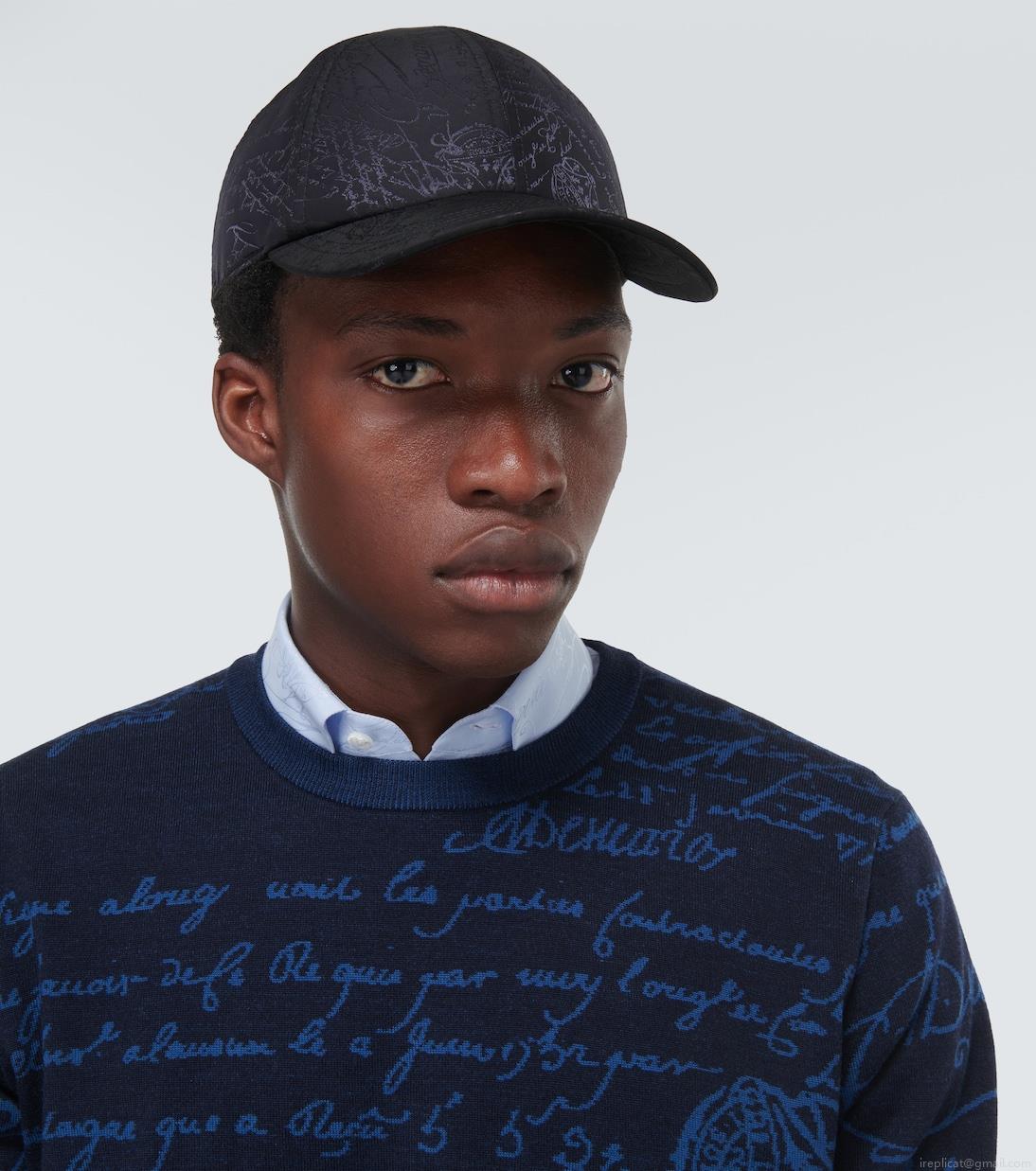 BerlutiScritto jacquard baseball cap BerlutiScritto jacquard baseball cap