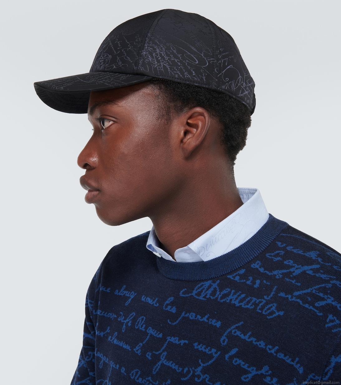 BerlutiScritto jacquard baseball cap BerlutiScritto jacquard baseball cap