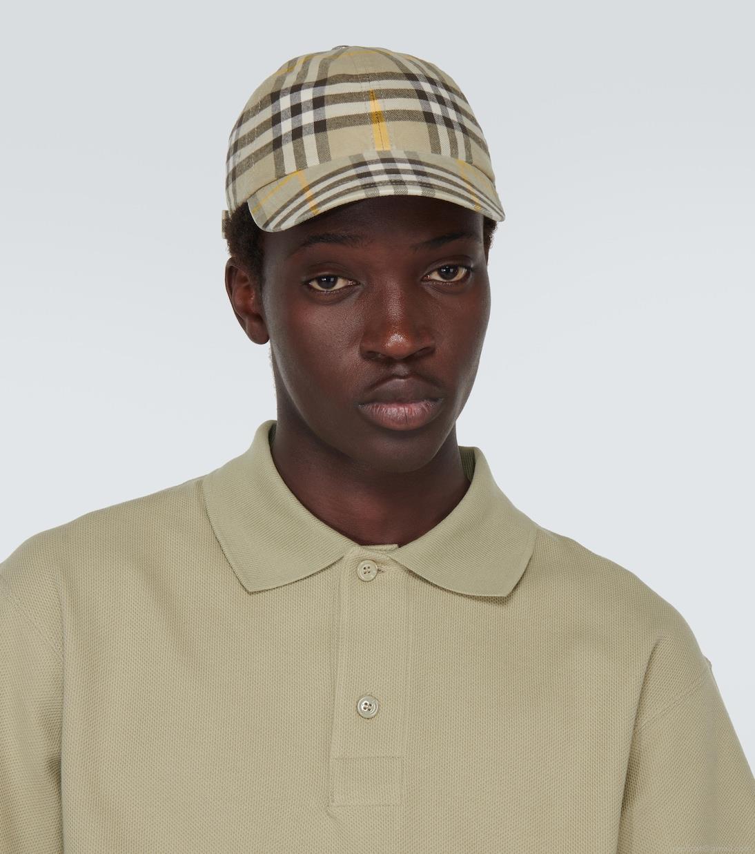 BurberryBurberry Check cotton baseball cap BurberryBurberry Check cotton baseball cap