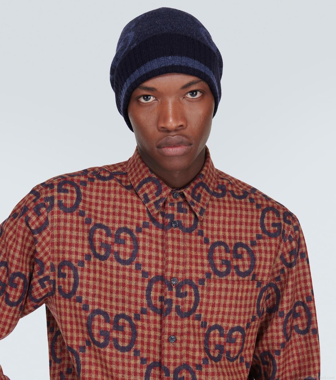 GucciGG jacquard cashmere beanie GucciGG jacquard cashmere beanie