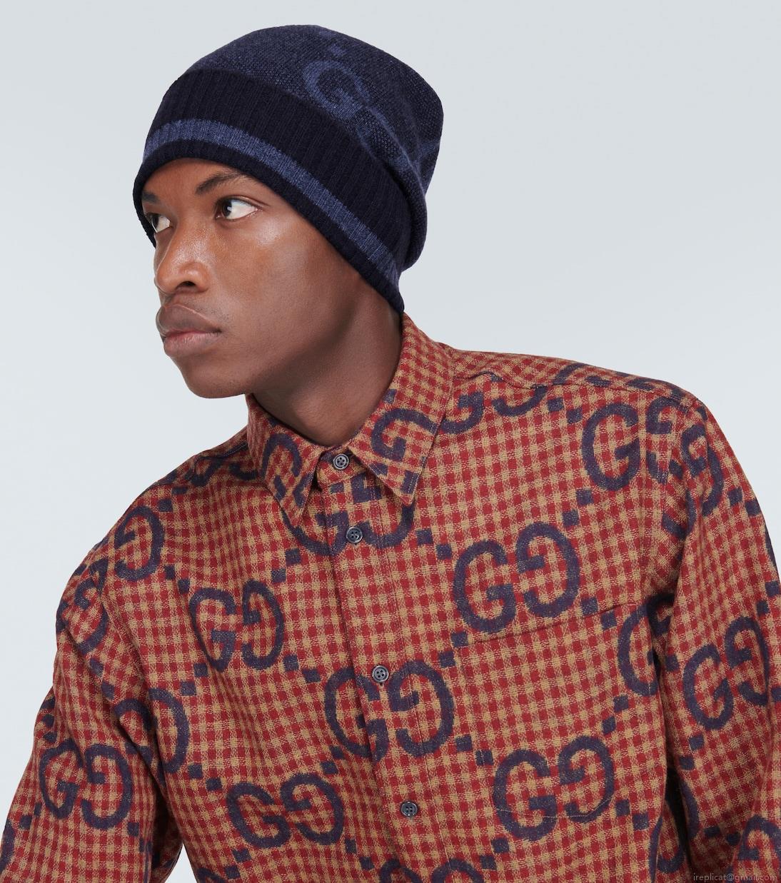 GucciGG jacquard cashmere beanie GucciGG jacquard cashmere beanie