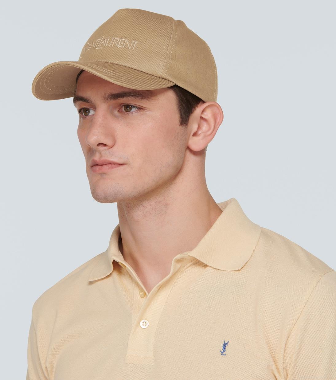 Saint LaurentLogo cotton and linen gabardine baseball cap Saint LaurentLogo cotton and linen gabardine baseball cap