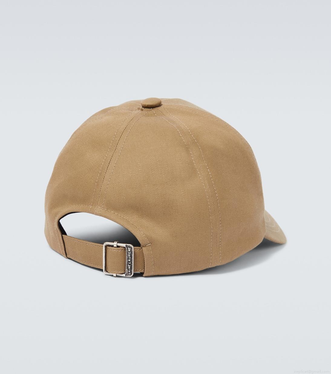 Saint LaurentLogo cotton and linen gabardine baseball cap Saint LaurentLogo cotton and linen gabardine baseball cap