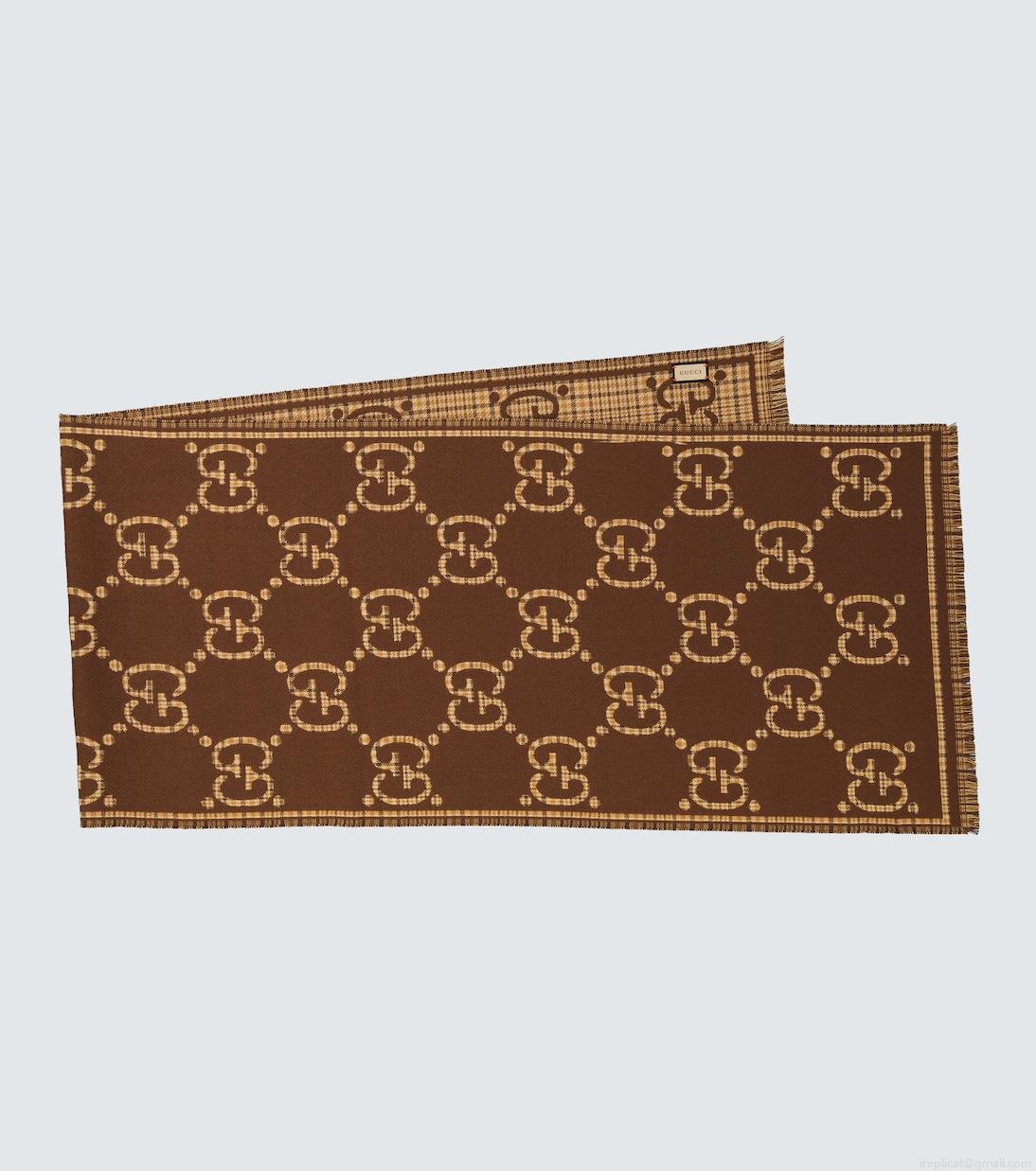 GucciGG wool jacquard scarf GucciGG wool jacquard scarf