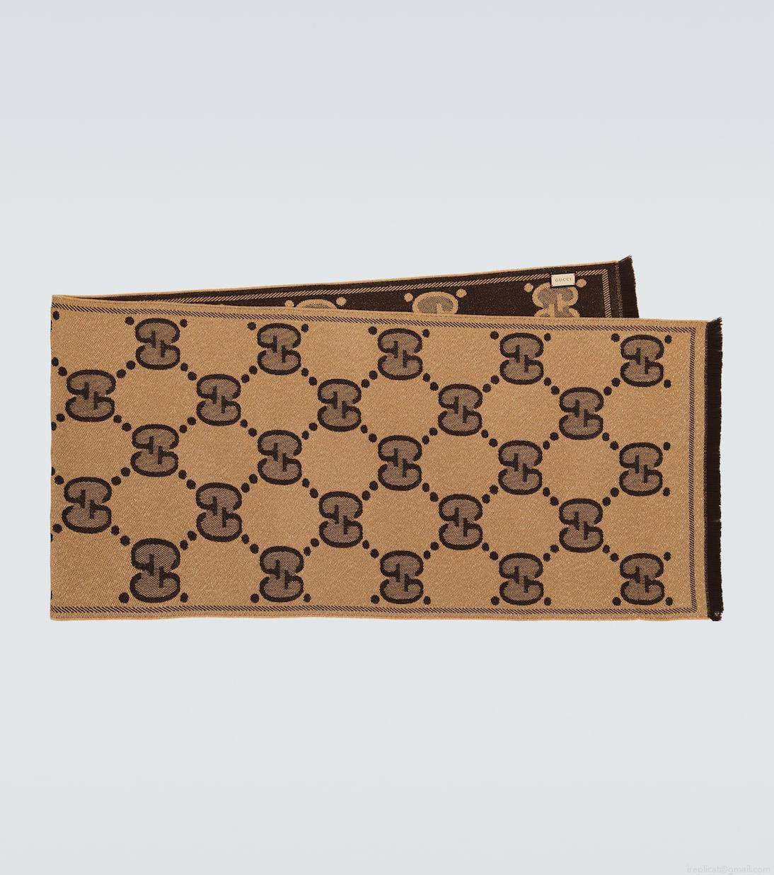 GucciGG wool jacquard scarf GucciGG wool jacquard scarf