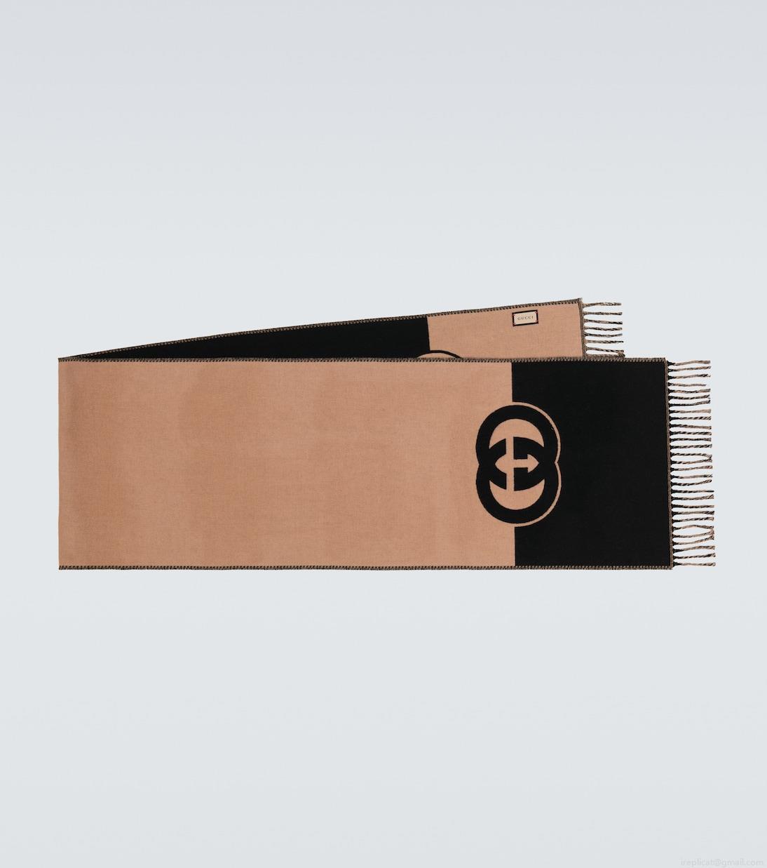 GucciInterlocking G wool and cashmere scarf GucciInterlocking G wool and cashmere scarf