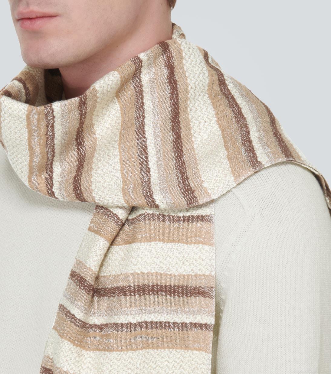 Loro PianaLinen, cotton, and silk scarf Loro PianaLinen, cotton, and silk scarf