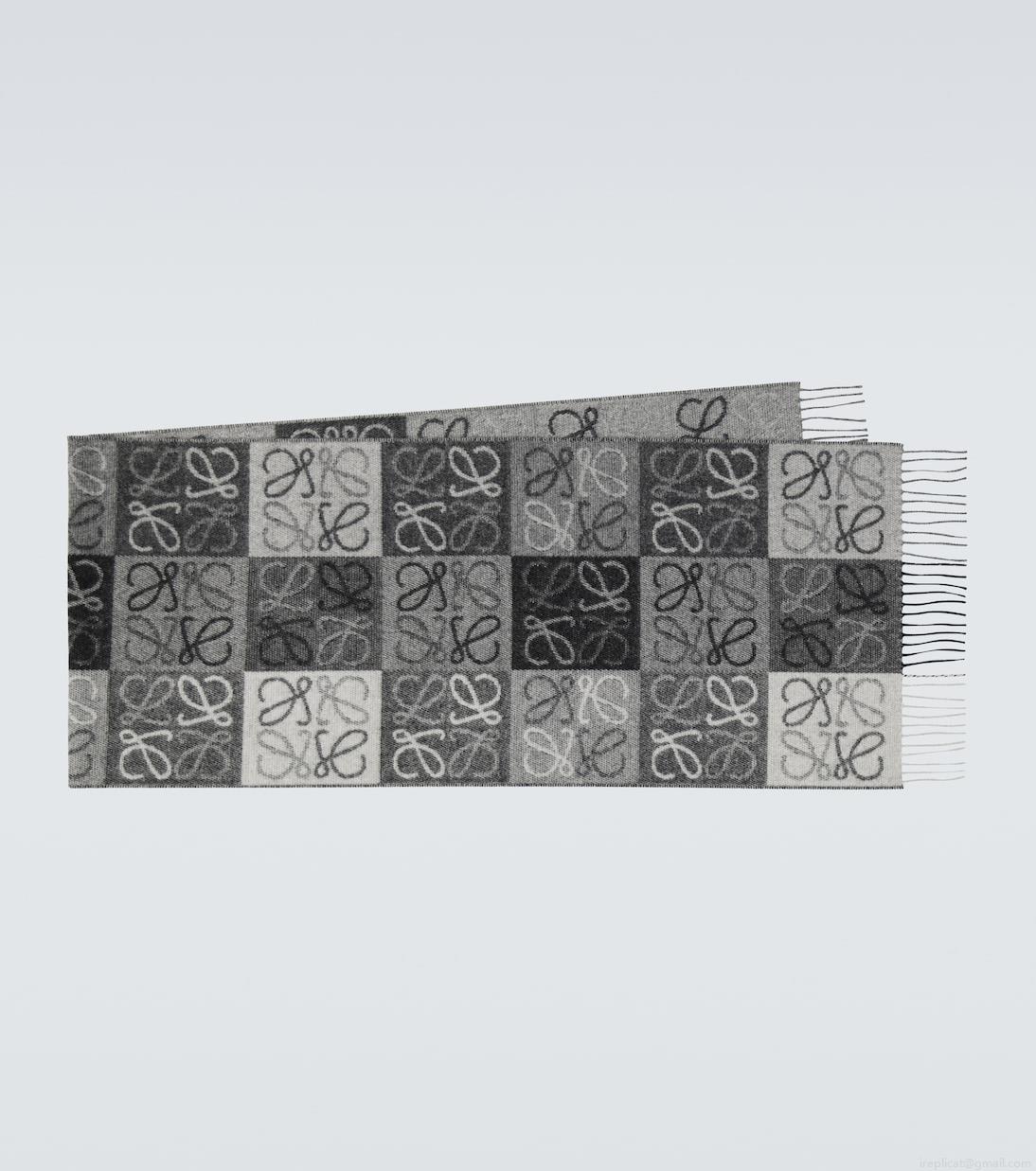 LoeweAnagram wool and cashmere scarf LoeweAnagram wool and cashmere scarf
