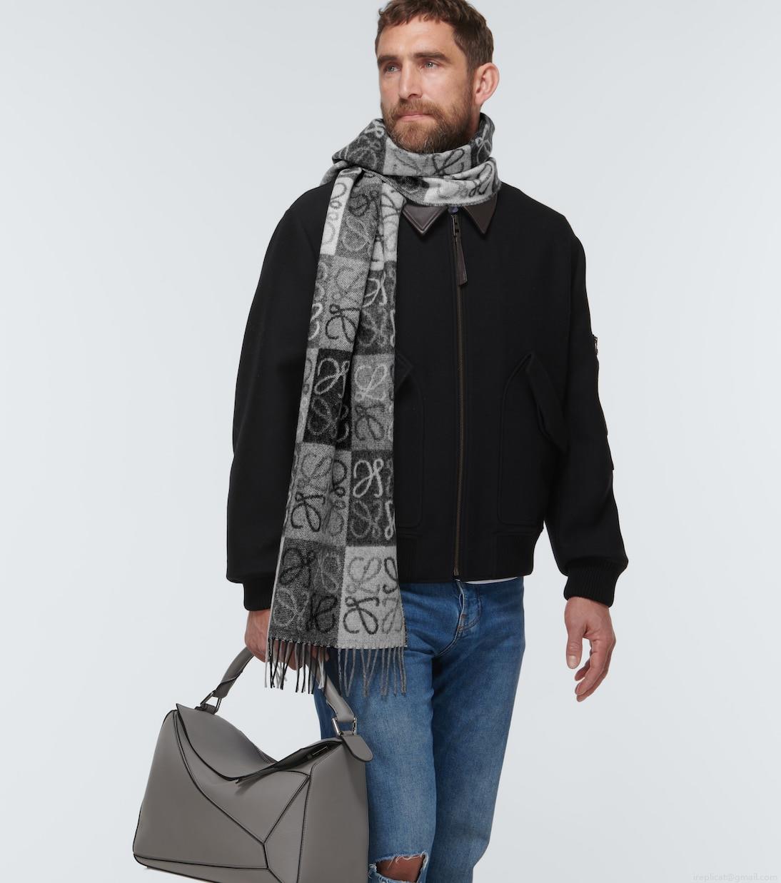 LoeweAnagram wool and cashmere scarf LoeweAnagram wool and cashmere scarf