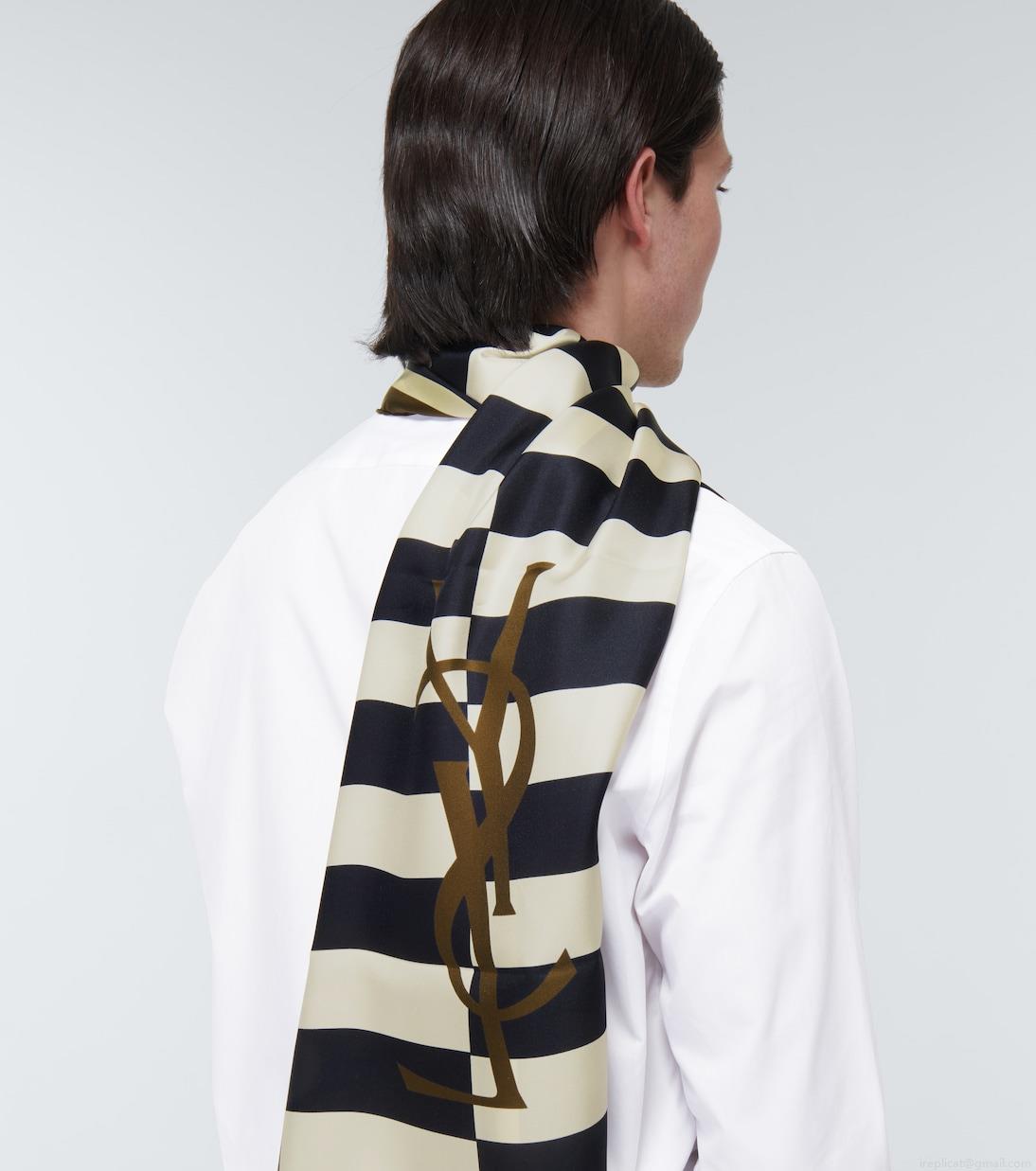Saint LaurentCassandre silk twill scarf Saint LaurentCassandre silk twill scarf