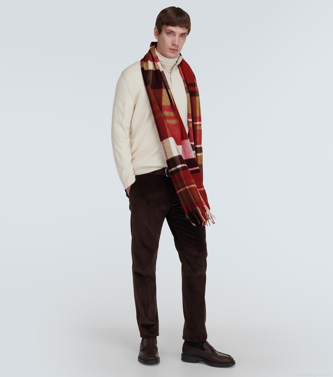 Loro PianaRoyal College checked cashmere scarf Loro PianaRoyal College checked cashmere scarf