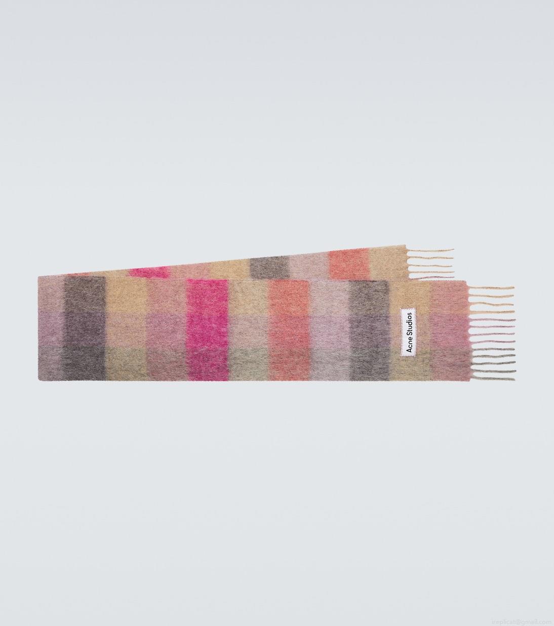 Acne StudiosChecked wool-blend scarf Acne StudiosChecked wool-blend scarf