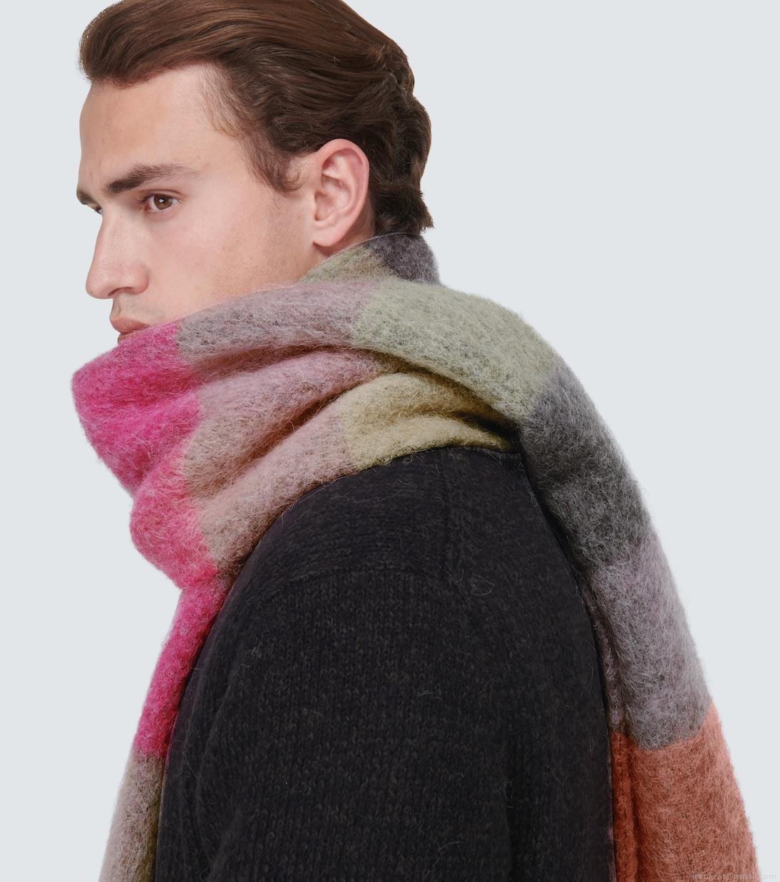 Acne StudiosChecked wool-blend scarf Acne StudiosChecked wool-blend scarf