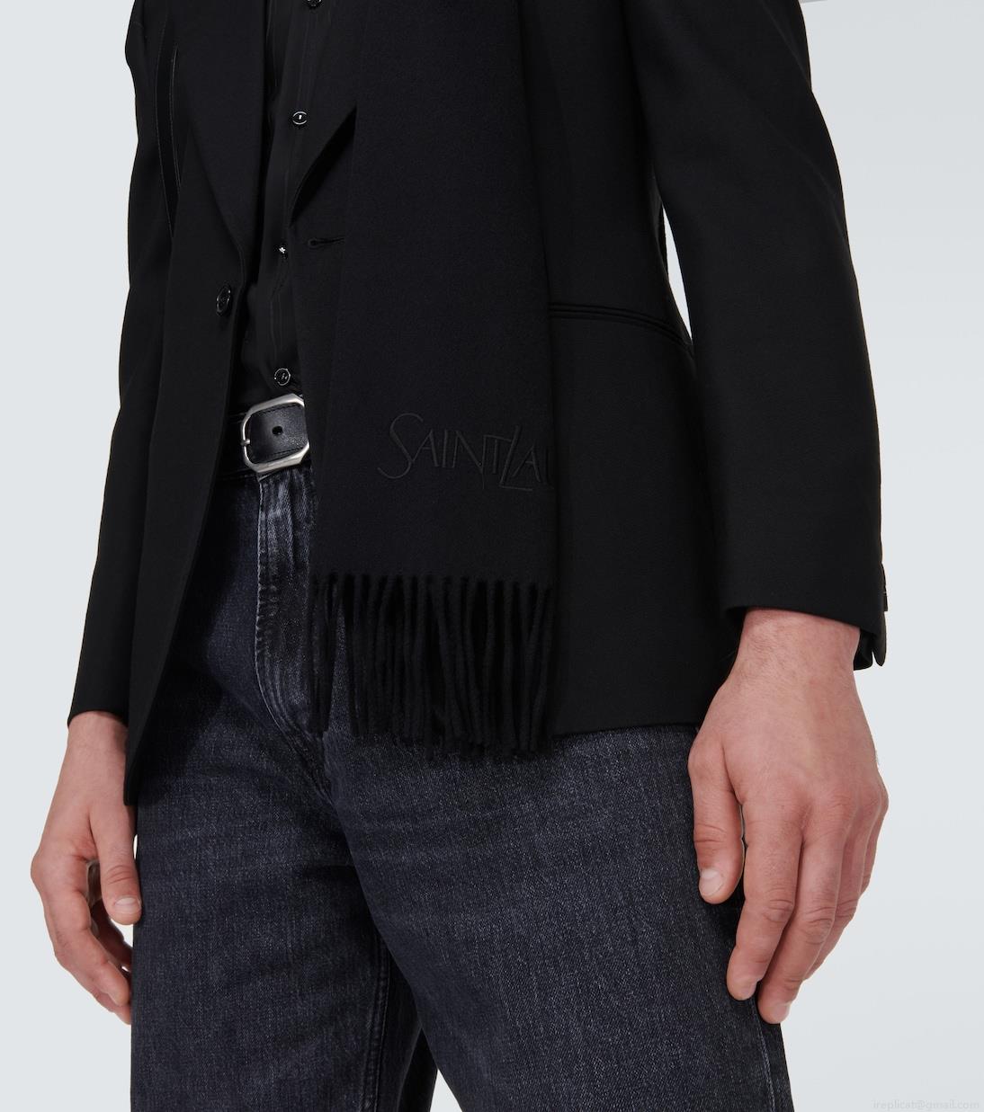 Saint LaurentFringed cashmere scarf Saint LaurentFringed cashmere scarf