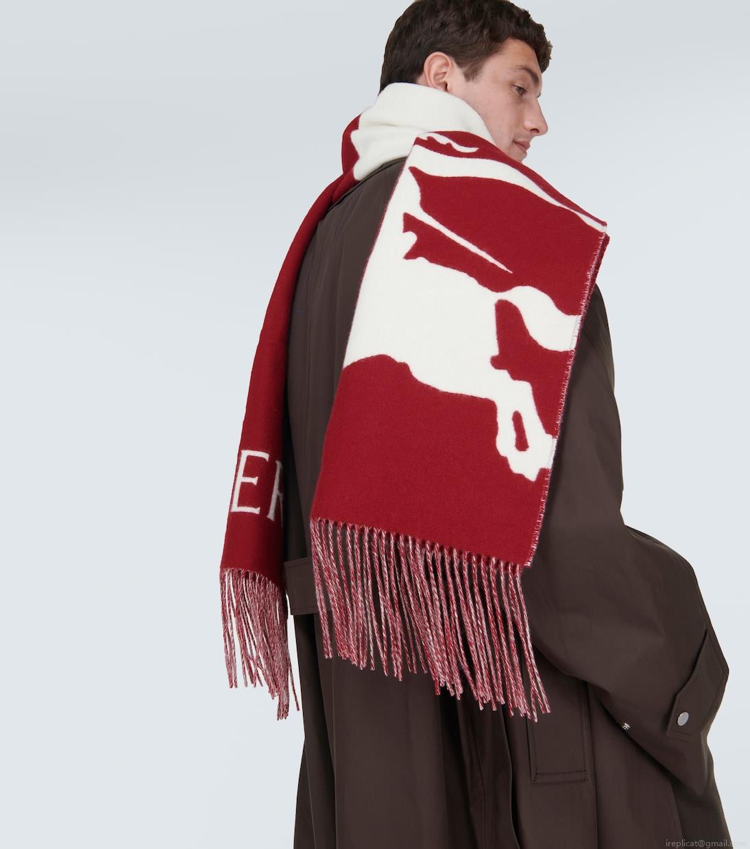 BurberryEKD wool and cashmere scarf BurberryEKD wool and cashmere scarf