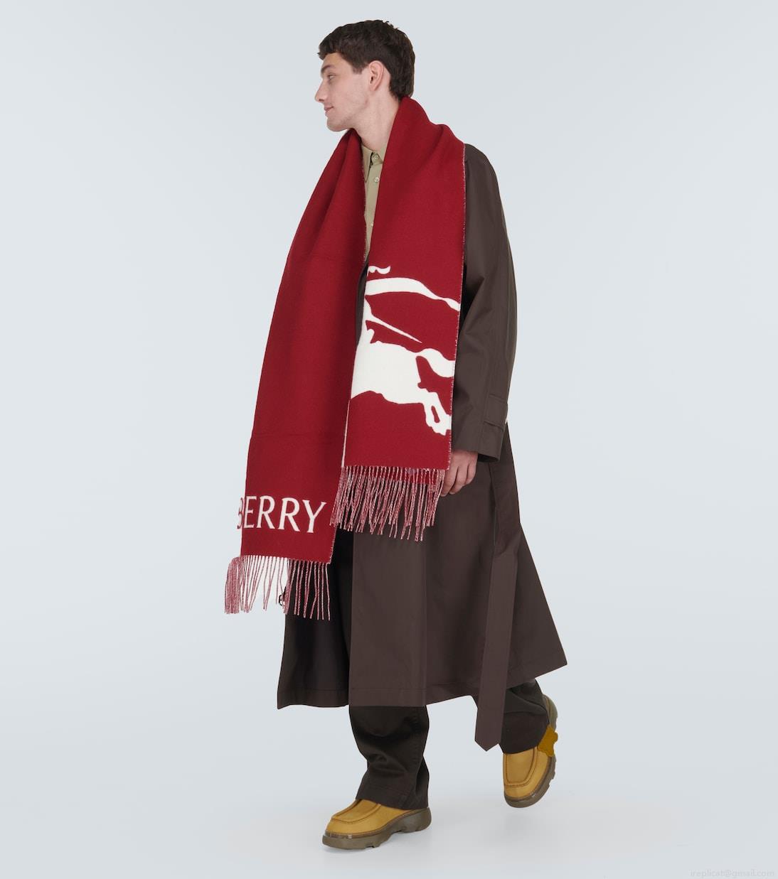 BurberryEKD wool and cashmere scarf BurberryEKD wool and cashmere scarf