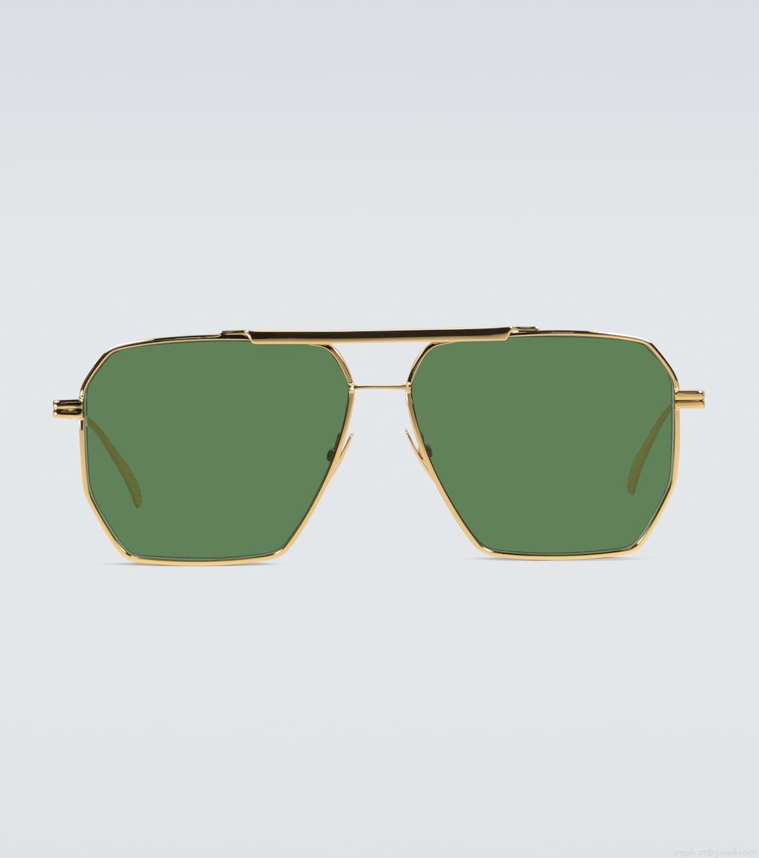Bottega VenetaMetal-frame sunglasses Bottega VenetaMetal-frame sunglasses