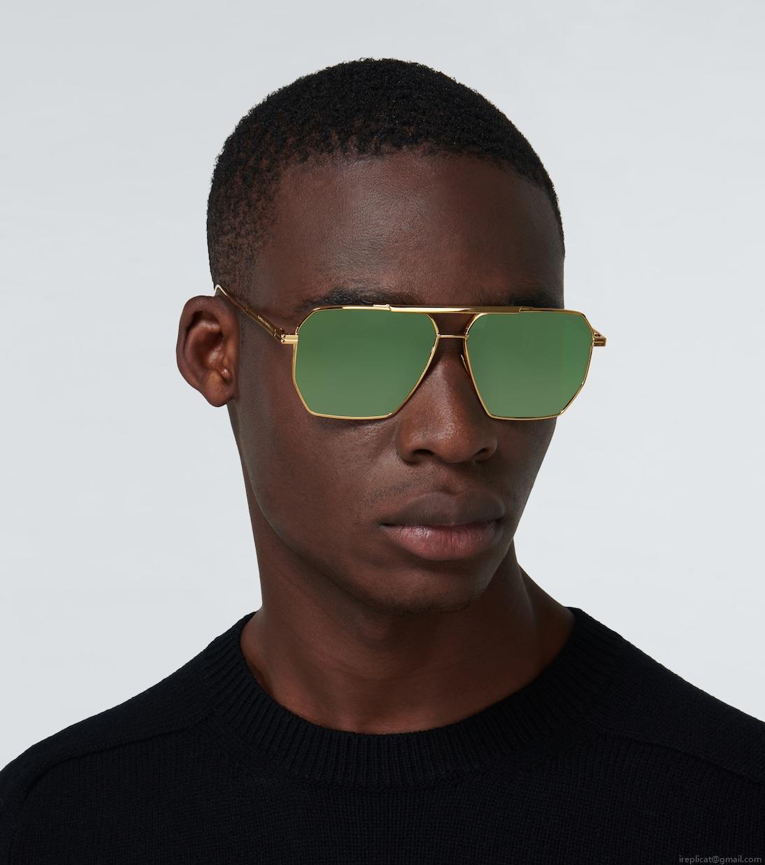 Bottega VenetaMetal-frame sunglasses Bottega VenetaMetal-frame sunglasses