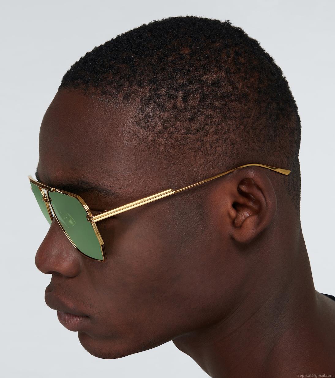 Bottega VenetaMetal-frame sunglasses Bottega VenetaMetal-frame sunglasses