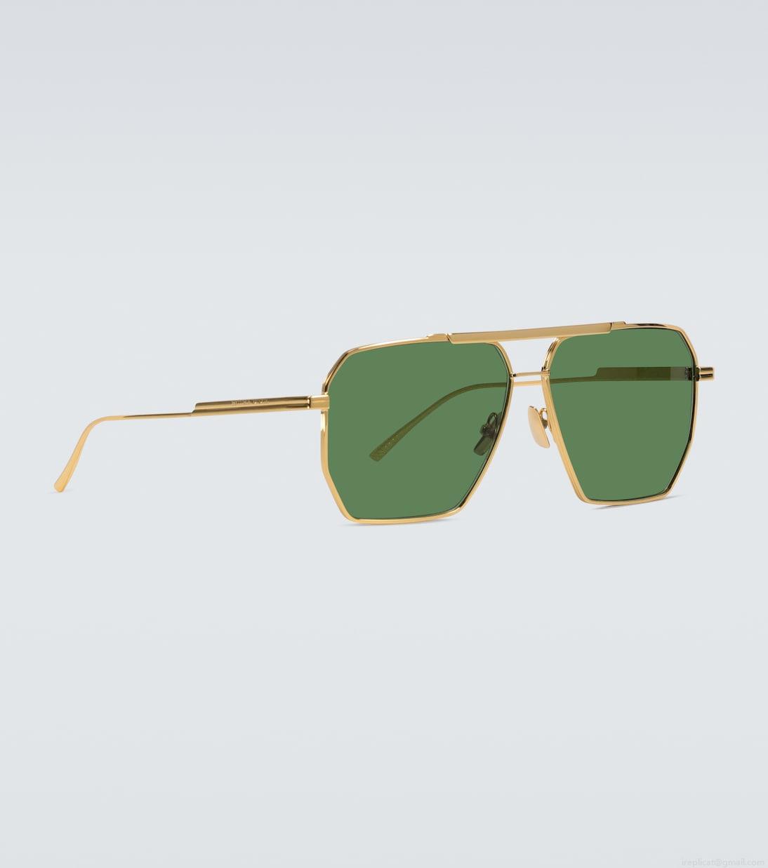 Bottega VenetaMetal-frame sunglasses Bottega VenetaMetal-frame sunglasses
