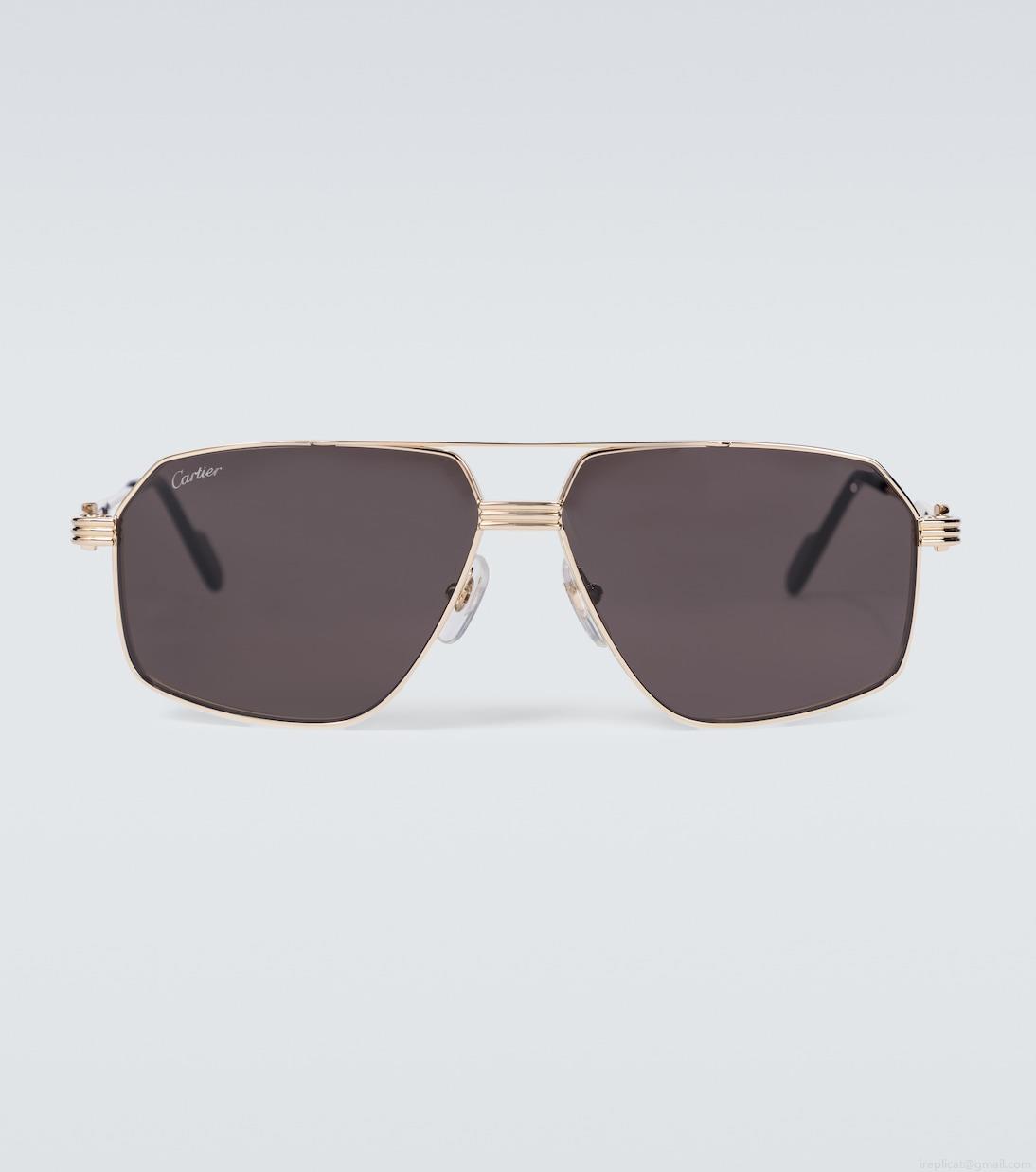 Cartier Eyewear CollectionMetal aviator sunglasses Cartier Eyewear CollectionMetal aviator sunglasses