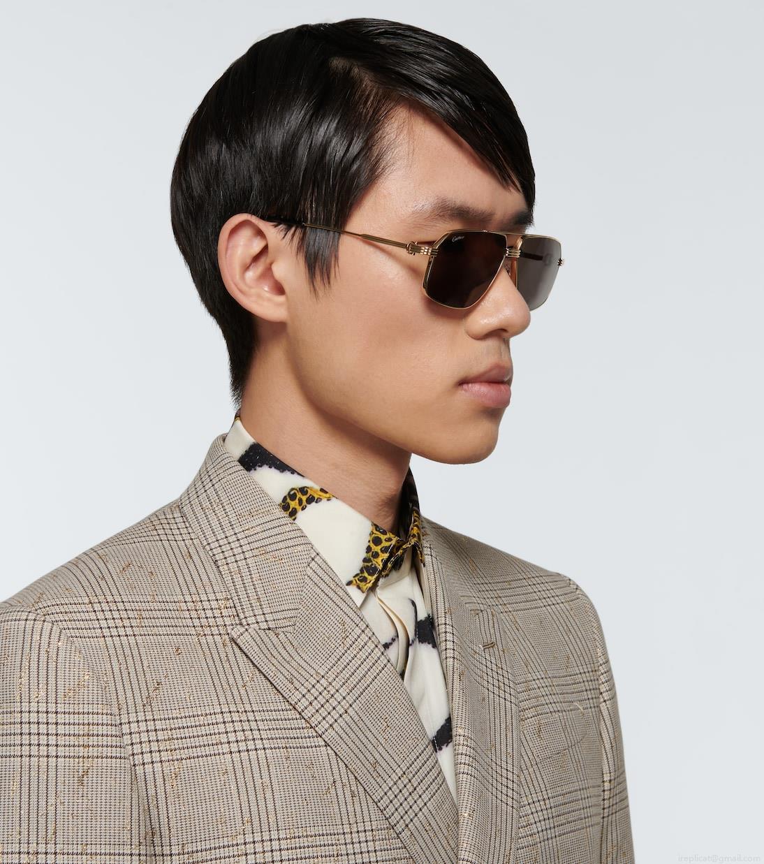 Cartier Eyewear CollectionMetal aviator sunglasses Cartier Eyewear CollectionMetal aviator sunglasses