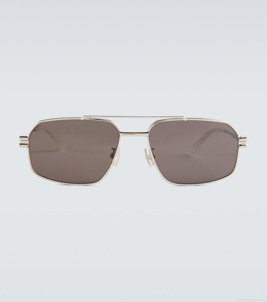 Bottega VenetaMetal-frame aviator sunglasses Bottega VenetaMetal-frame aviator sunglasses