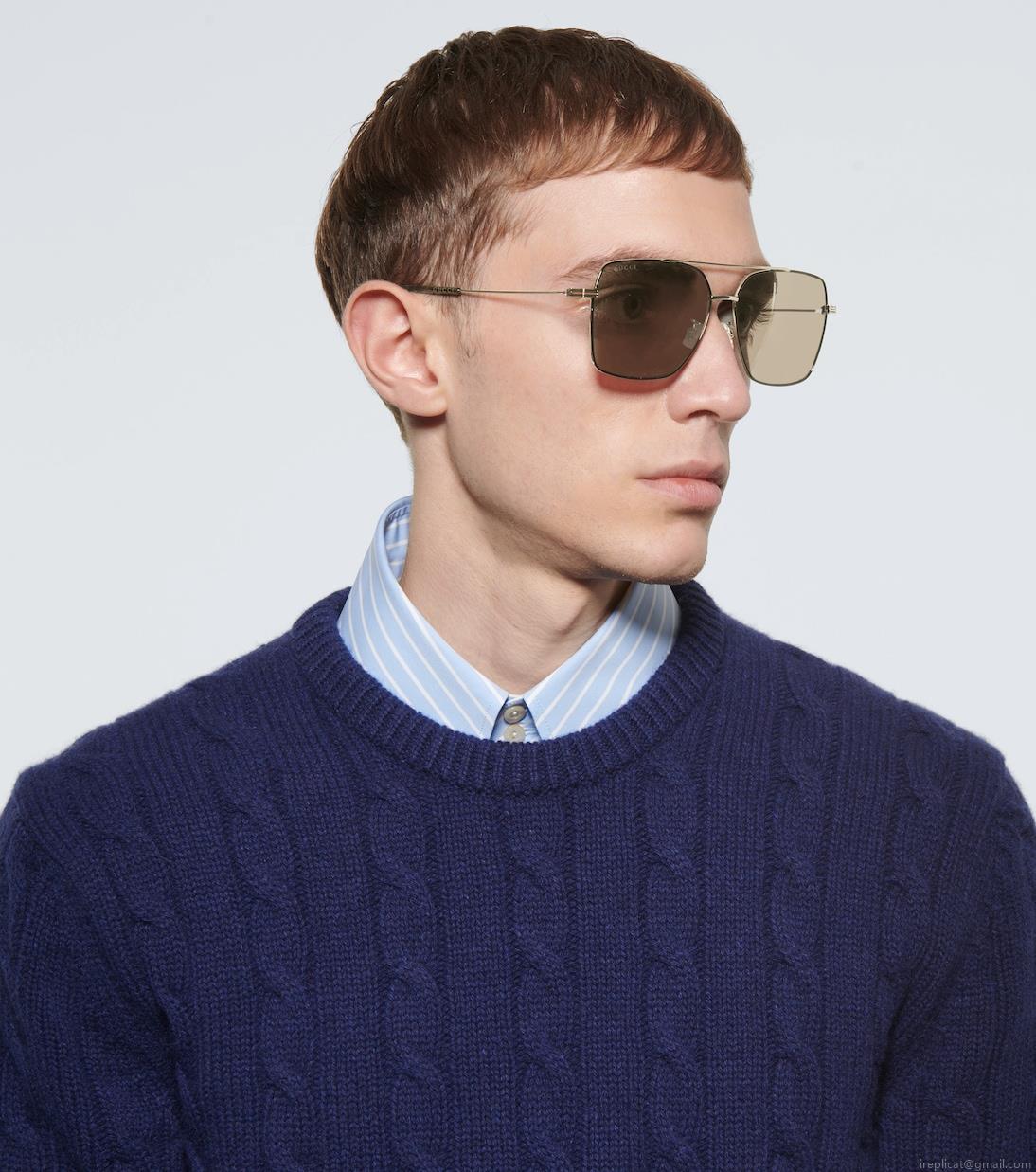 GucciSquare-frame metal sunglasses GucciSquare-frame metal sunglasses