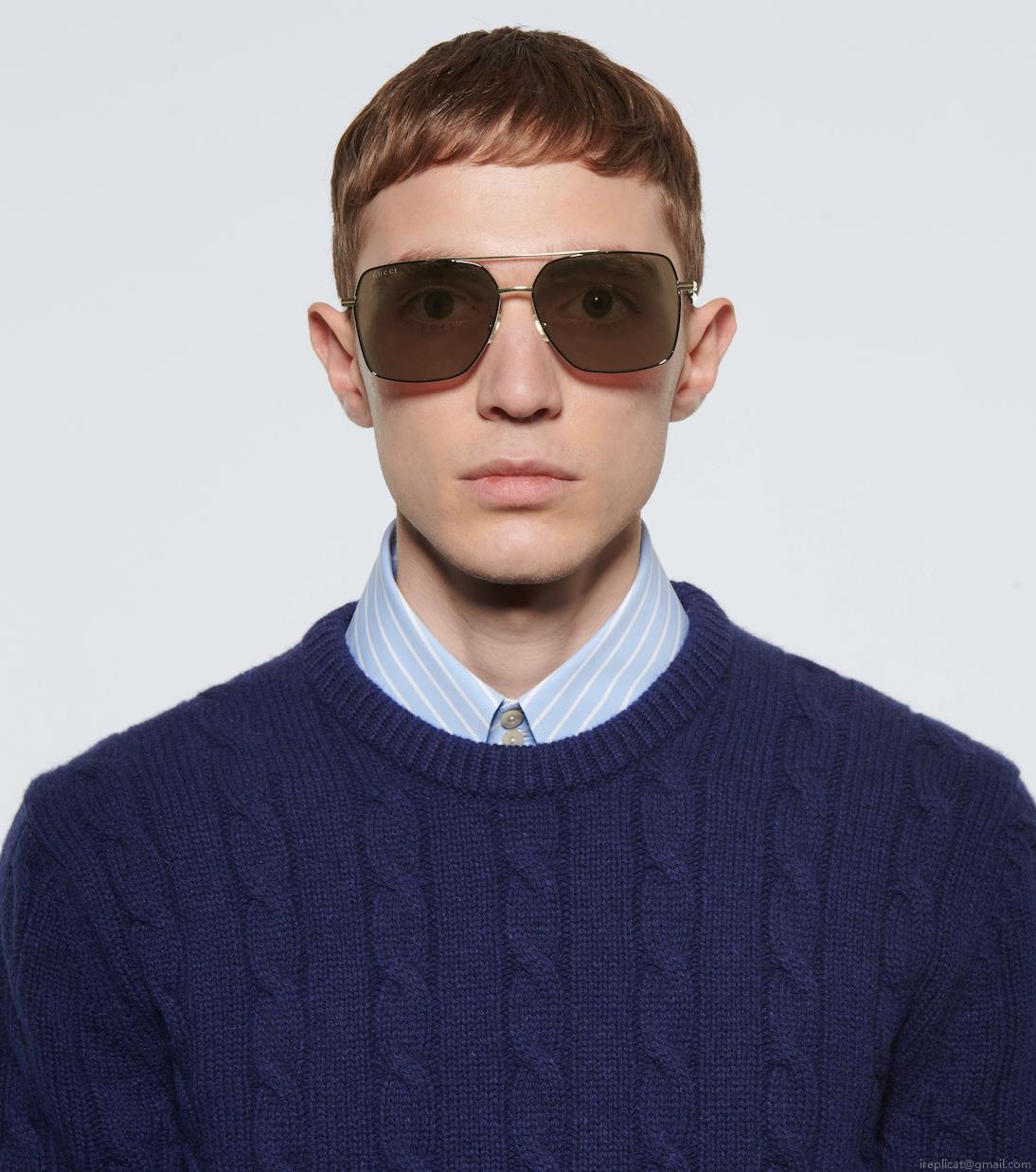 GucciSquare-frame metal sunglasses GucciSquare-frame metal sunglasses