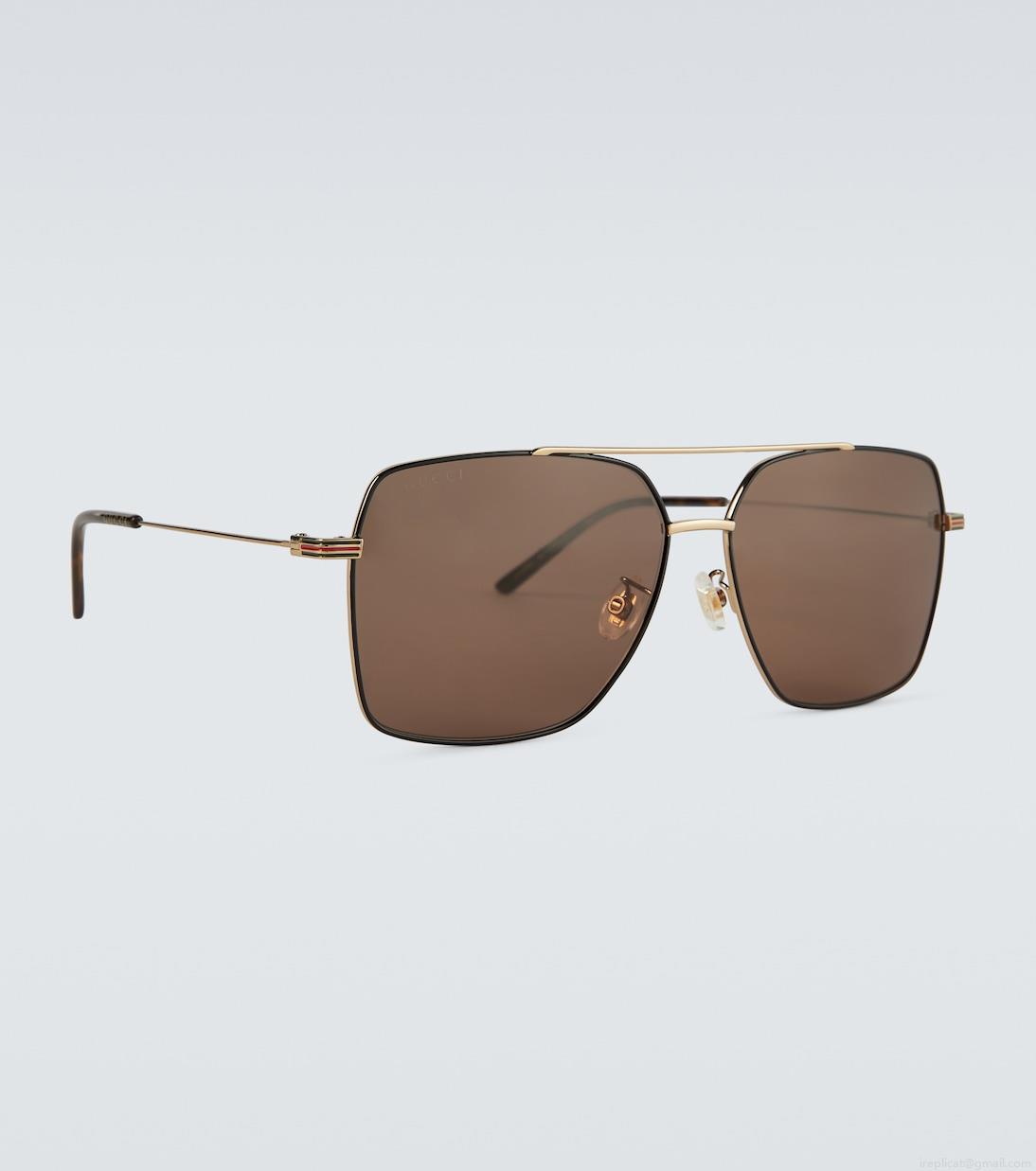 GucciSquare-frame metal sunglasses GucciSquare-frame metal sunglasses