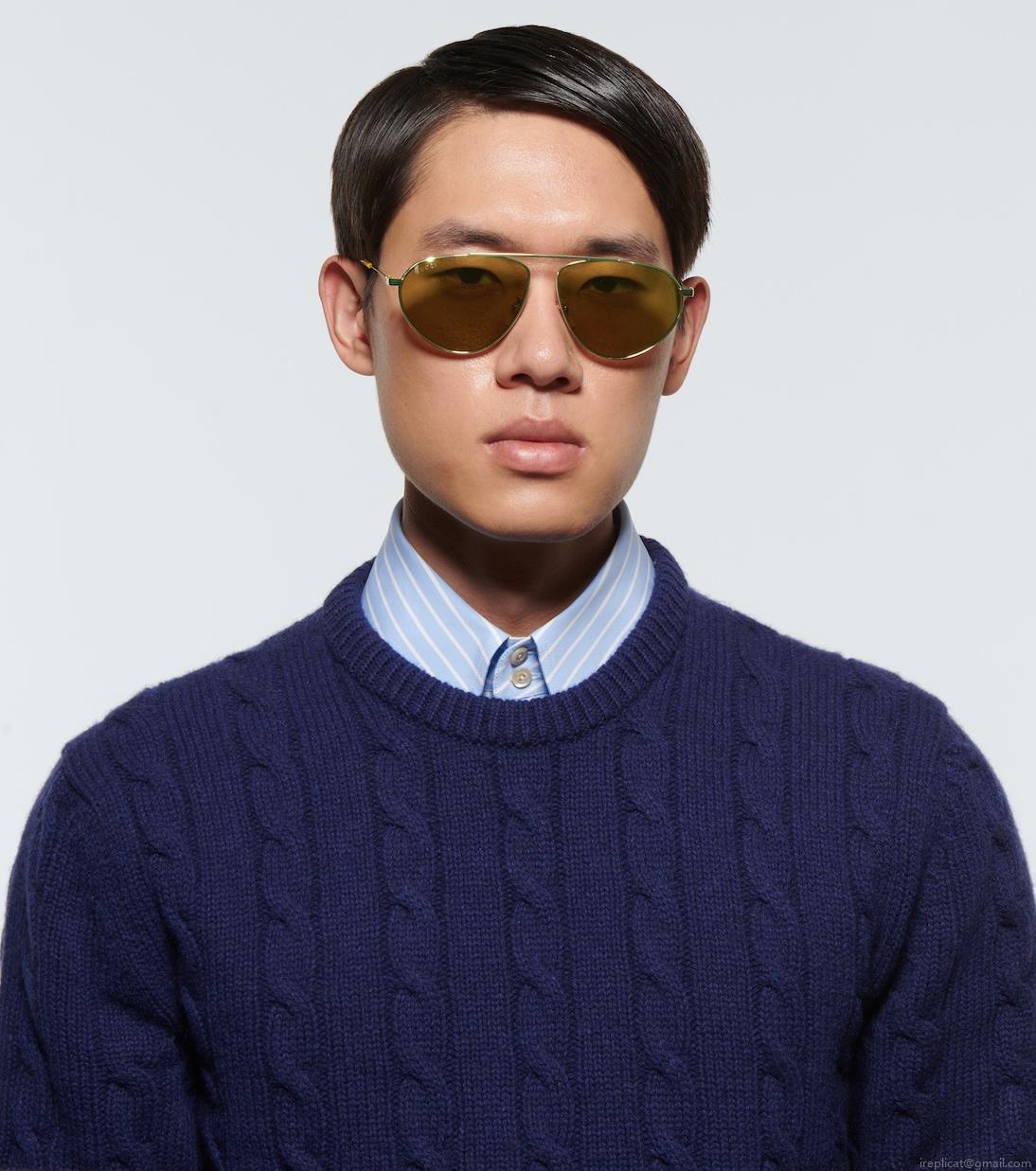 GucciMetal frame aviator sunglasses GucciMetal frame aviator sunglasses