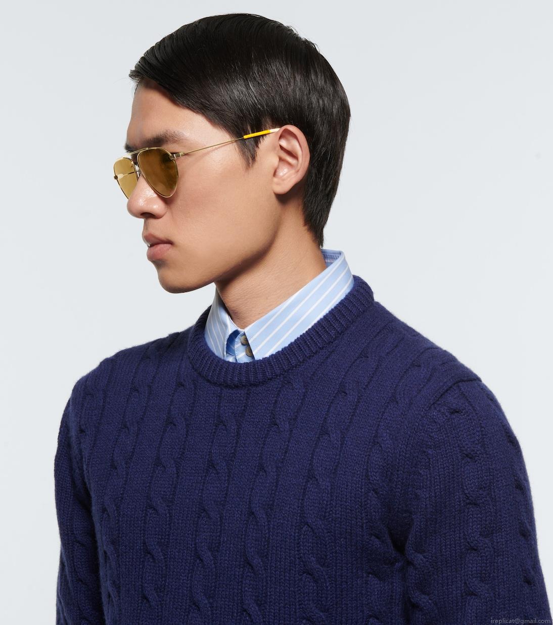 GucciMetal frame aviator sunglasses GucciMetal frame aviator sunglasses