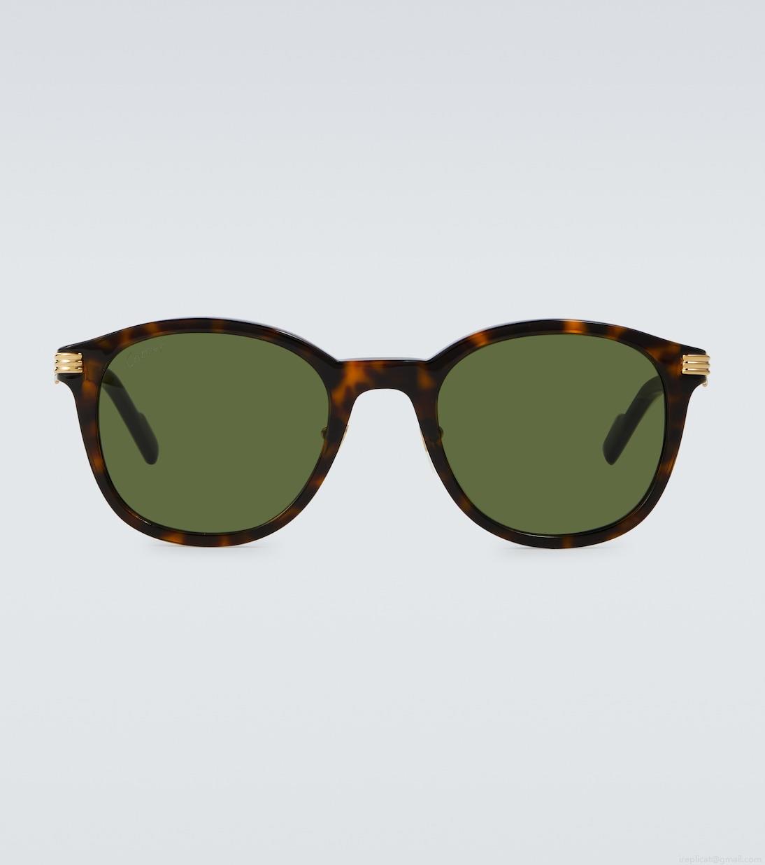 Cartier Eyewear CollectionRounded acetate sunglasses Cartier Eyewear CollectionRounded acetate sunglasses