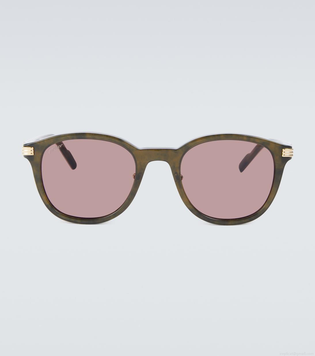 Cartier Eyewear CollectionTortoiseshell aviator sunglasses Cartier Eyewear CollectionTortoiseshell aviator sunglasses