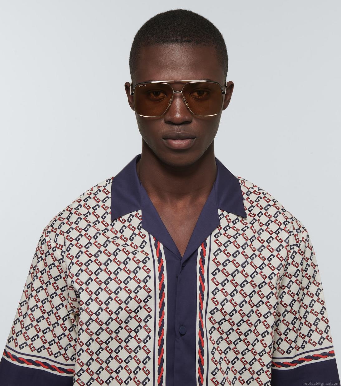 GucciNavigator-frame sunglasses GucciNavigator-frame sunglasses