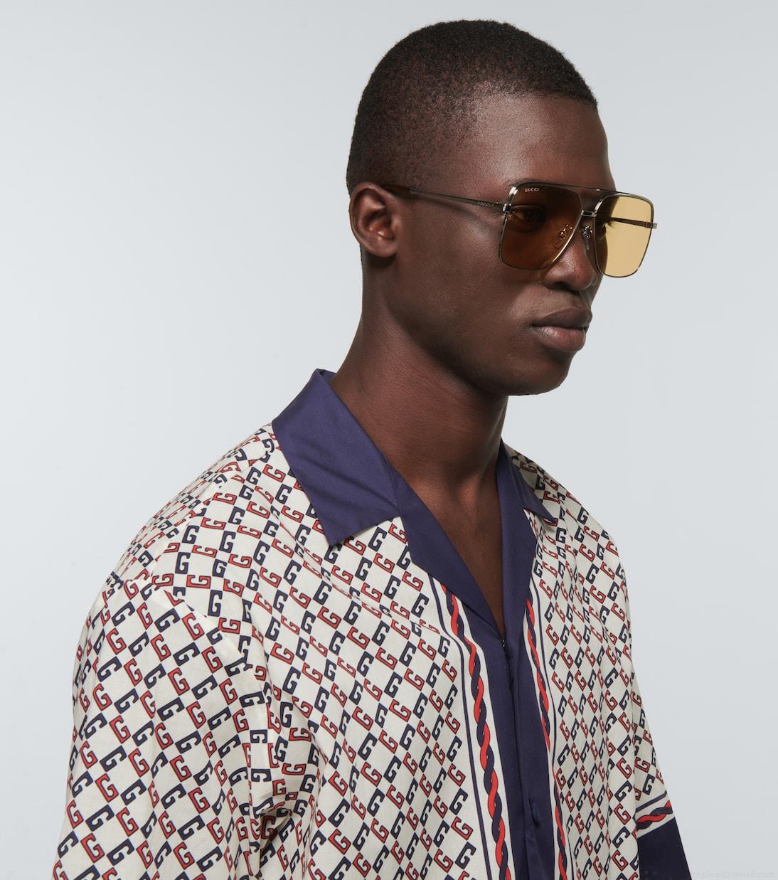 GucciNavigator-frame sunglasses GucciNavigator-frame sunglasses