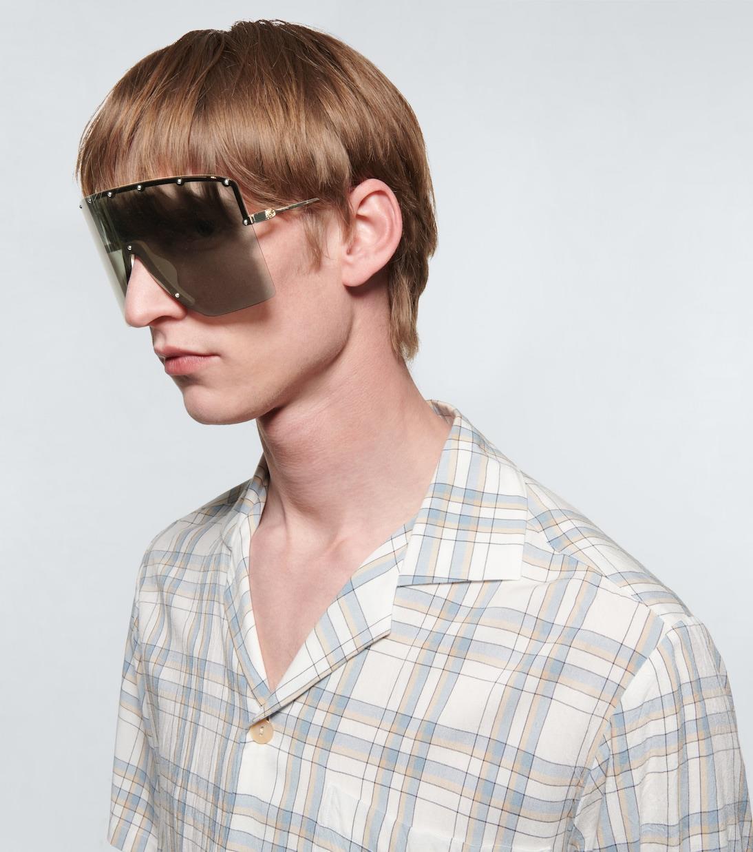 GucciMask-frame sunglasses GucciMask-frame sunglasses