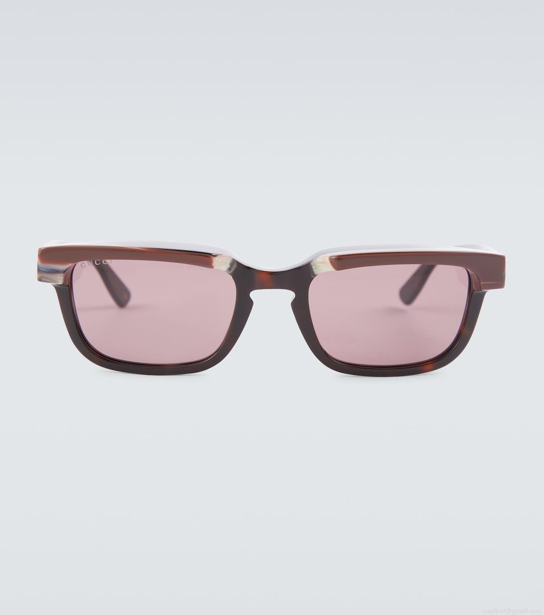 GucciRectangle-frame acetate sunglasses GucciRectangle-frame acetate sunglasses