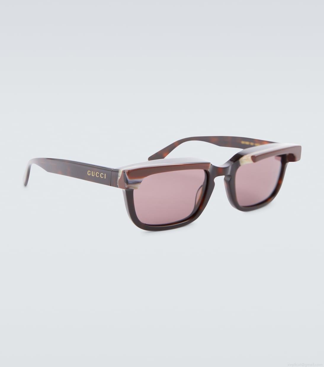 GucciRectangle-frame acetate sunglasses GucciRectangle-frame acetate sunglasses