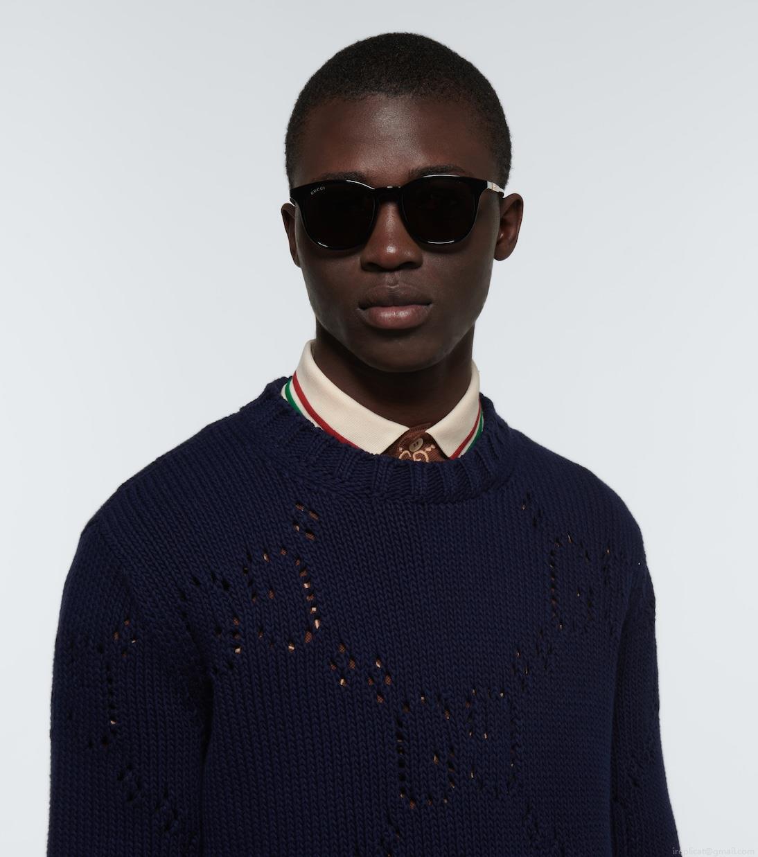 GucciRound acetate and metal sunglasses GucciRound acetate and metal sunglasses