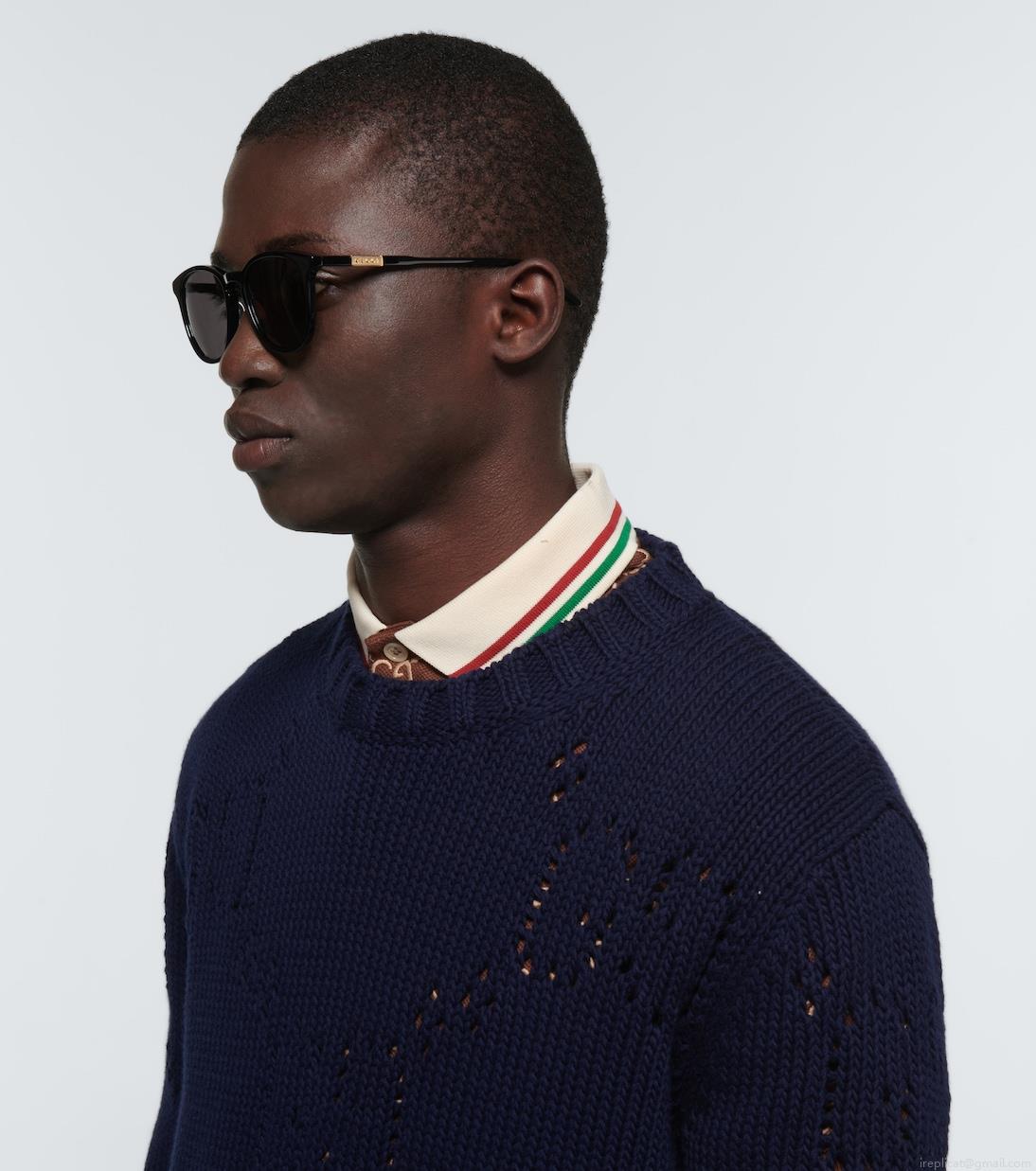 GucciRound acetate and metal sunglasses GucciRound acetate and metal sunglasses