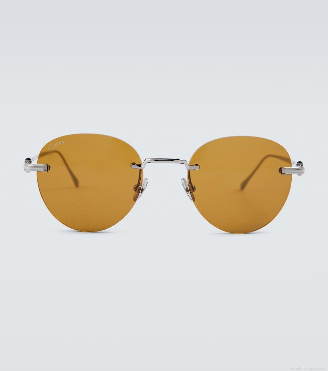 Cartier Eyewear CollectionPasha de Cartier round sunglasses Cartier Eyewear CollectionPasha de Cartier round sunglasses