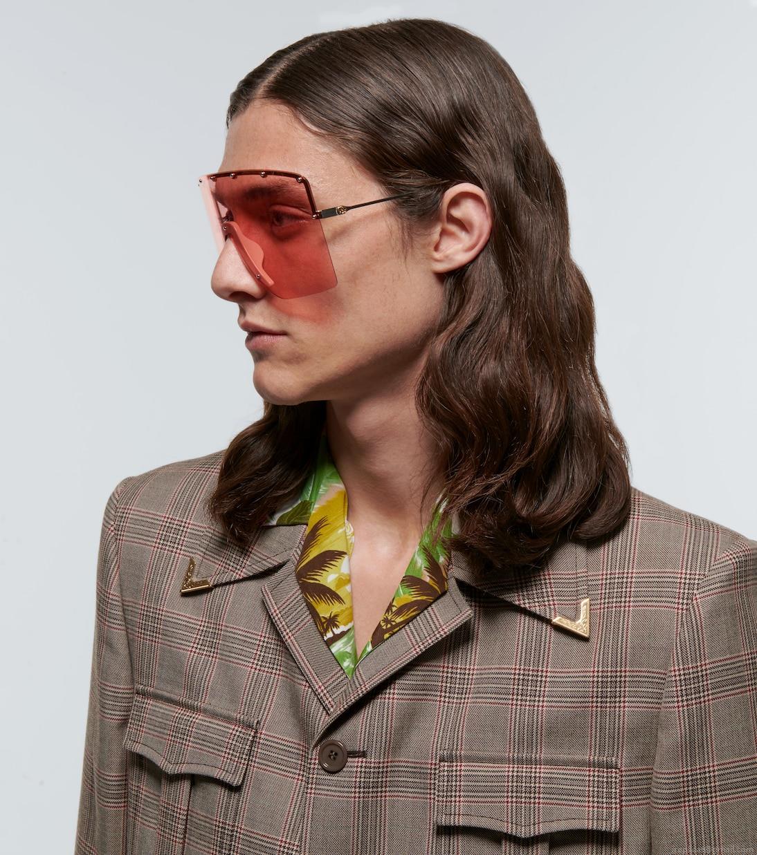 GucciMask-frame sunglasses GucciMask-frame sunglasses