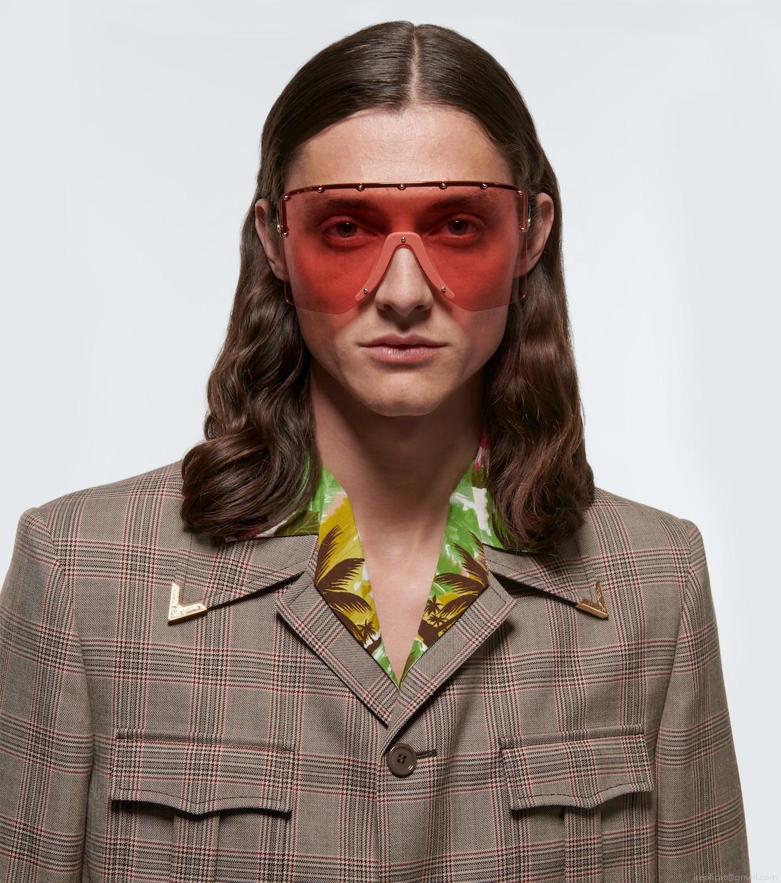 GucciMask-frame sunglasses GucciMask-frame sunglasses
