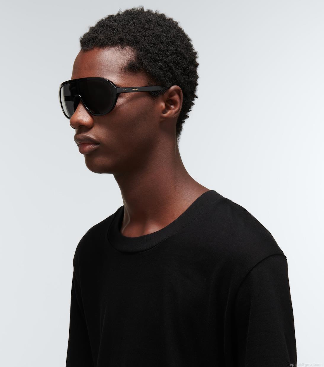 Celine EyewearMask-shaped acetate sunglasses Celine EyewearMask-shaped acetate sunglasses