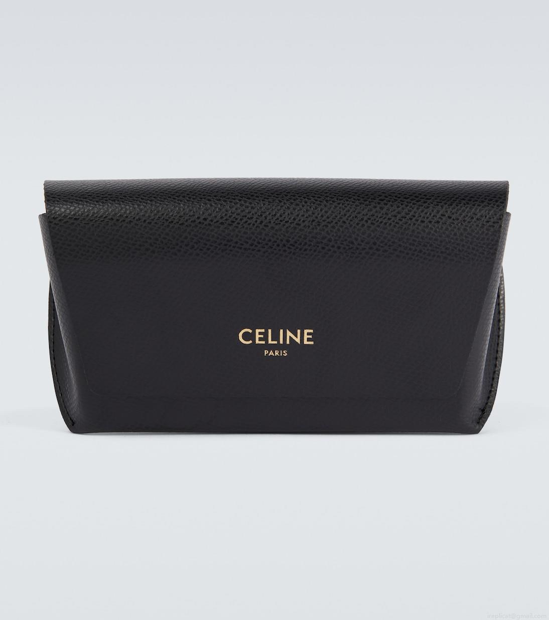 Celine EyewearCrystal-embellished rectangular sunglasses Celine EyewearCrystal-embellished rectangular sunglasses