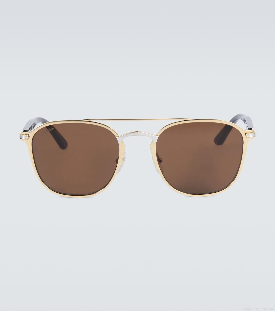 Cartier Eyewear CollectionC de Cartier aviator sunglasses Cartier Eyewear CollectionC de Cartier aviator sunglasses