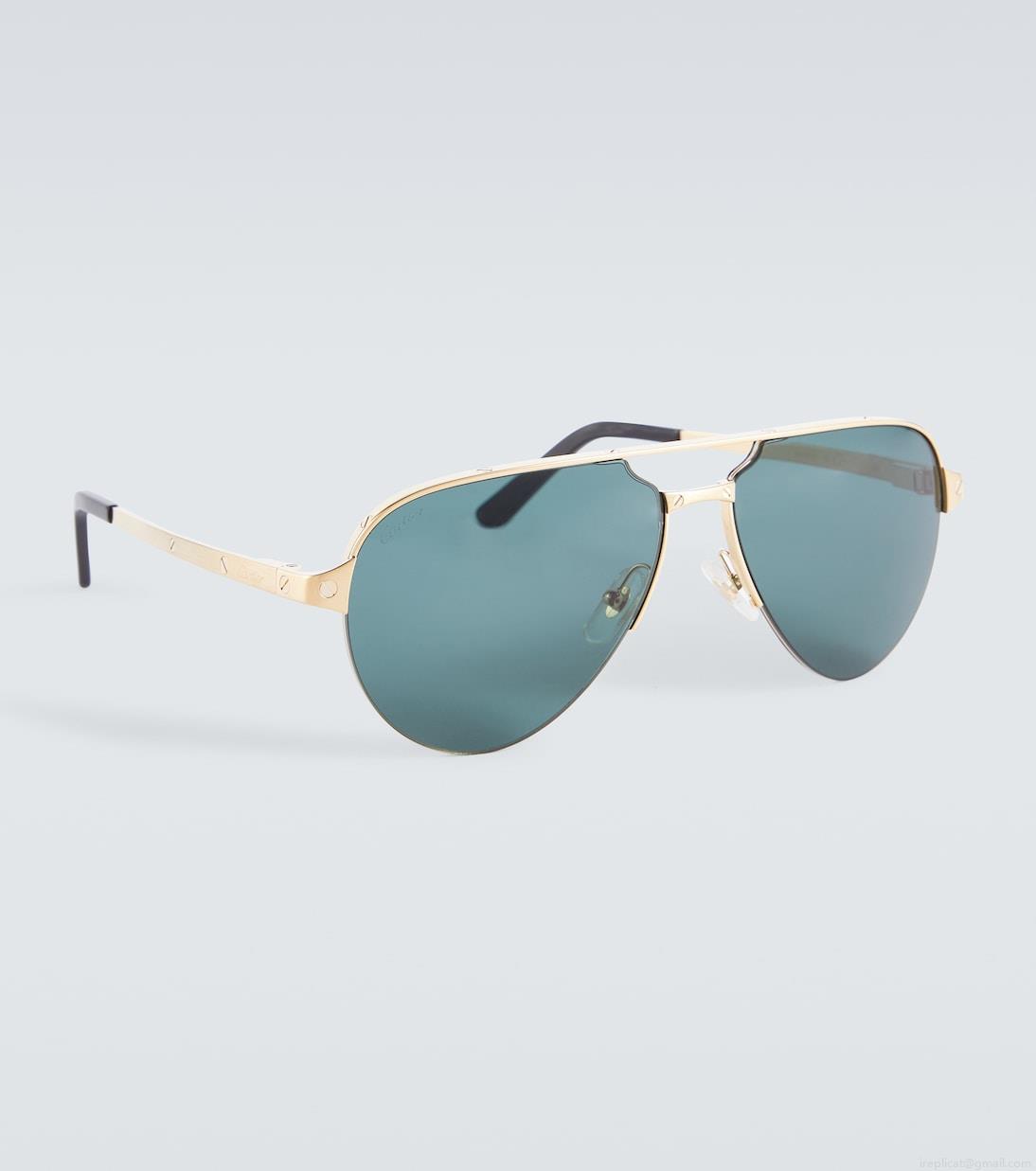 Cartier Eyewear CollectionSantos de Cartier aviator sunglasses Cartier Eyewear CollectionSantos de Cartier aviator sunglasses