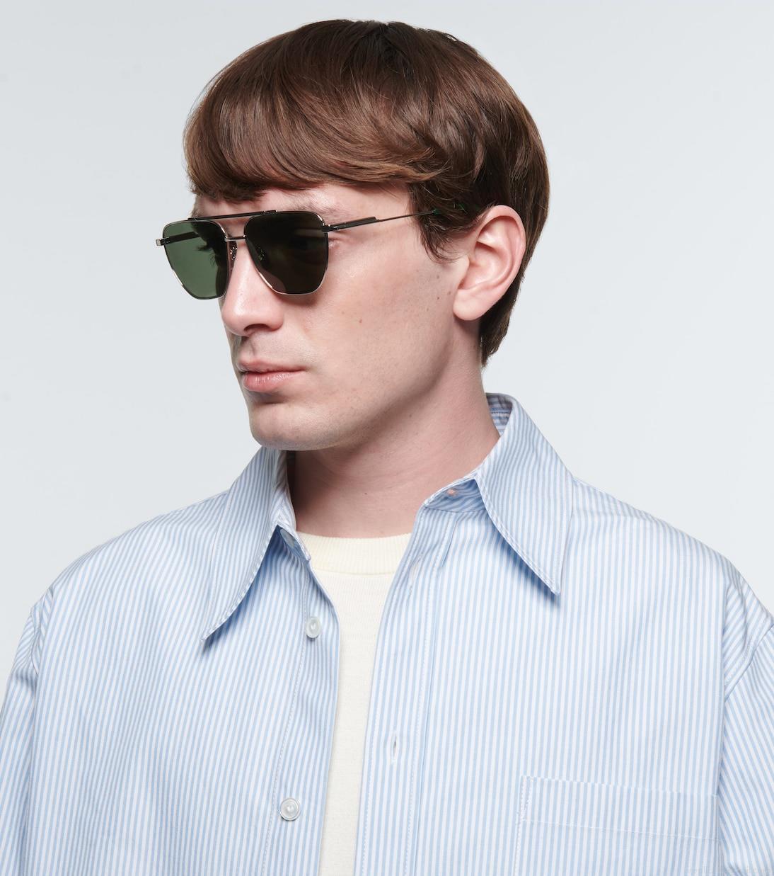 Bottega VenetaMetal-frame sunglasses Bottega VenetaMetal-frame sunglasses