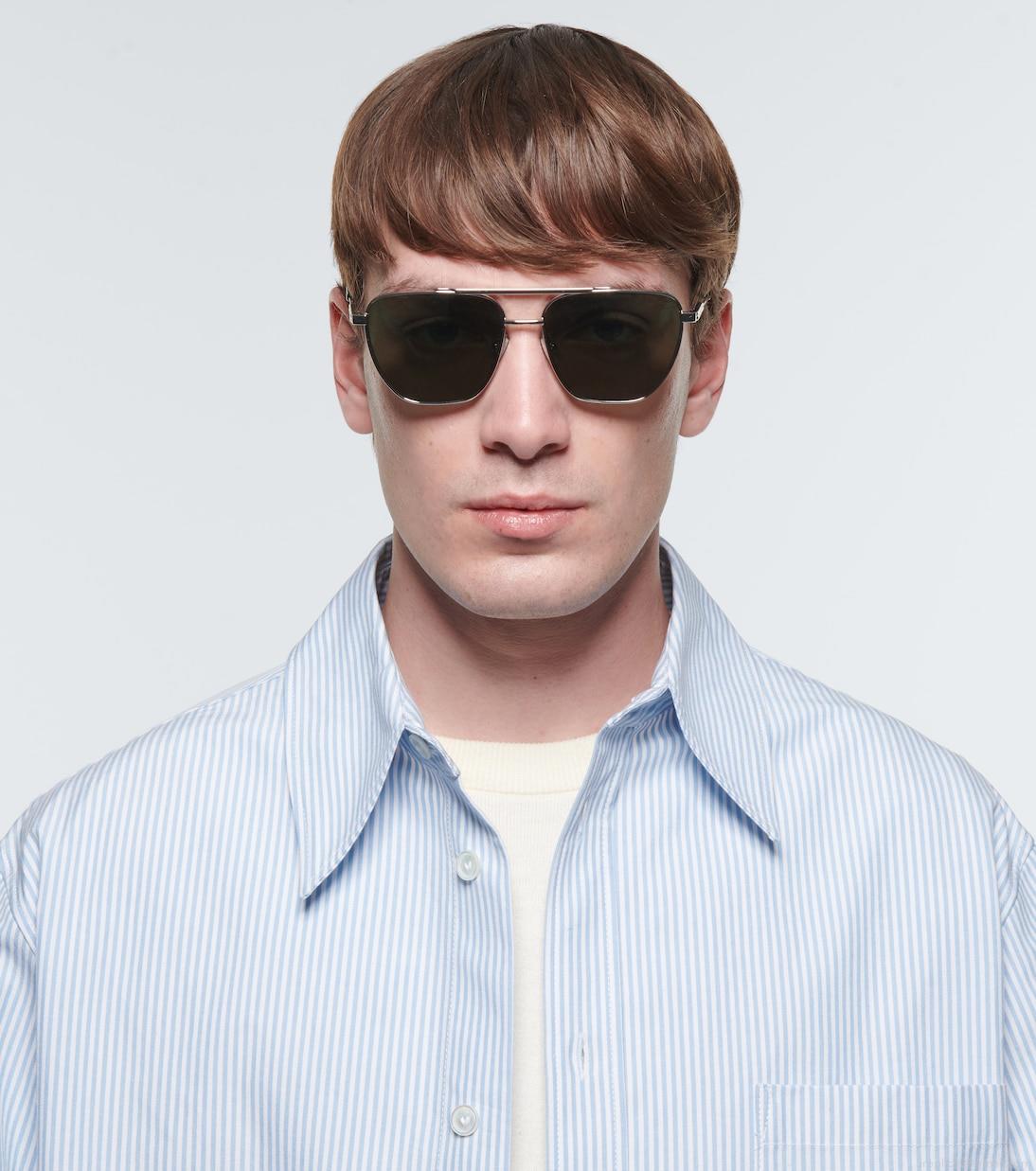 Bottega VenetaMetal-frame sunglasses Bottega VenetaMetal-frame sunglasses